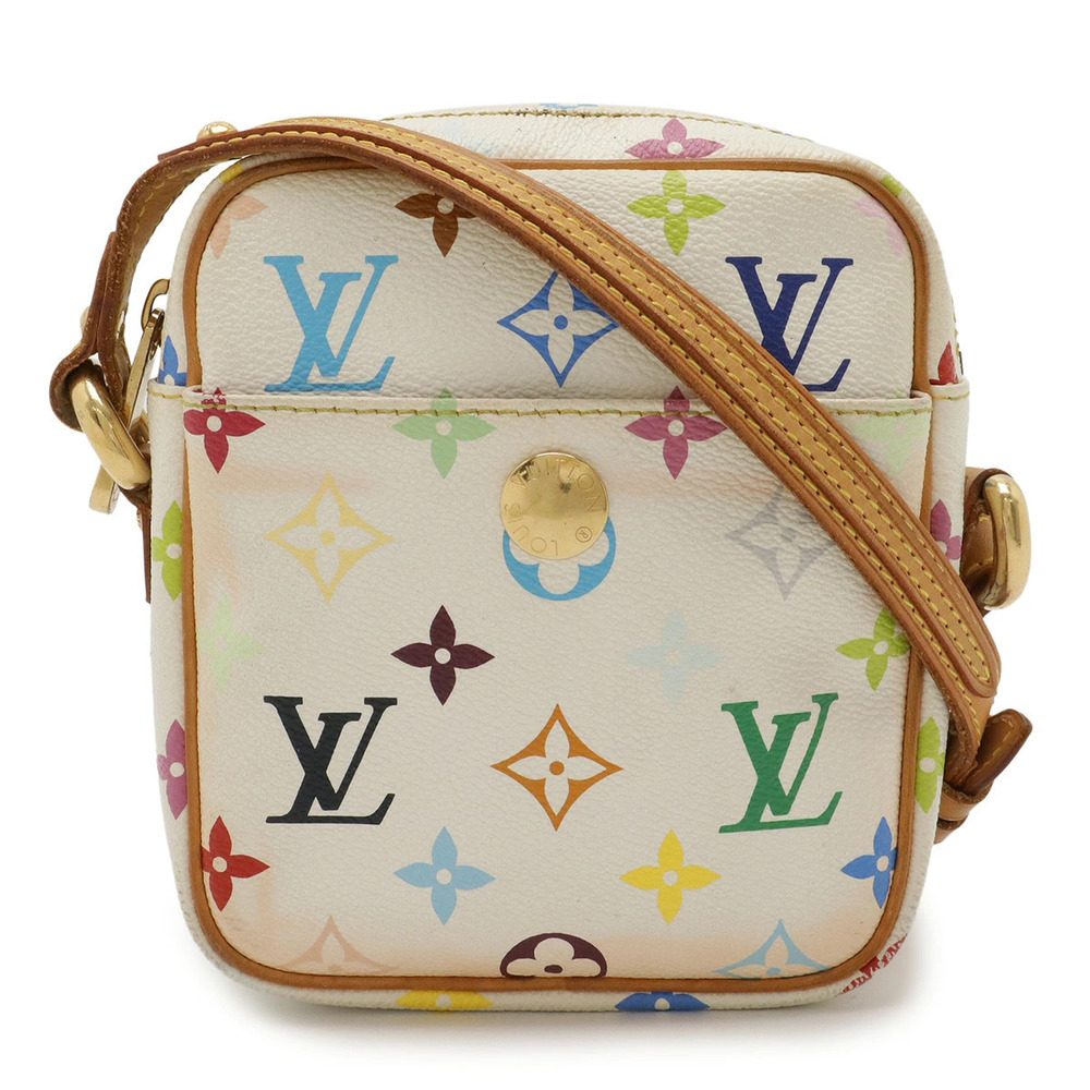 LOUIS VUITTON Monogram Multicolor Rift Crossbody White